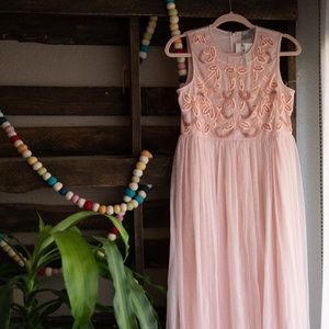 ASOS Maternity Embellished Maxi with Chiffon Skirt